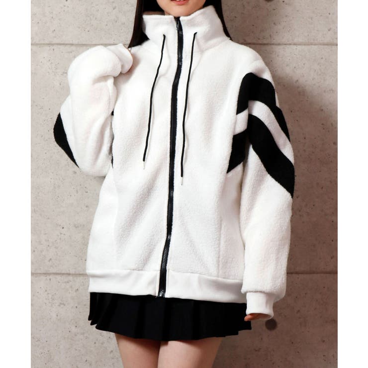 ボアブルゾン レディース ボアジャケット 韓国ファッション