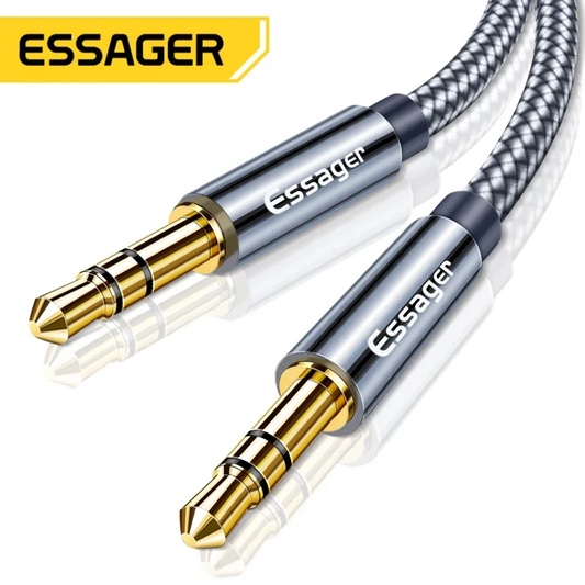 ESSAGER オーディオケーブル 3.5mm オスーオス