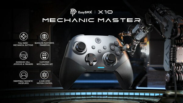 EasySMX Mechanic Master X10：全デバイス対応マルチ機能ワイヤレスゲームパッド