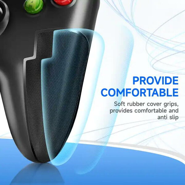 EasySMX 9100 PRO wired game controller | High response, dual vibration, turbo function | Compatible with PS3/PC/Android