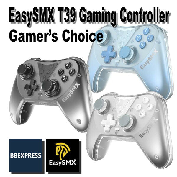 EasySMX T39 & T39 PRO NFC機能付き｜予算に優しいSwitch対応｜高機能透明ジョイスティックゲームパッド｜ワイヤレス＆有線接続