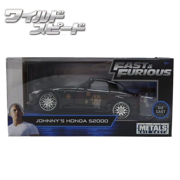 JADATOYS 1:24 Fast and Furious Diecast Car JOHNNY'S HONDA S2000