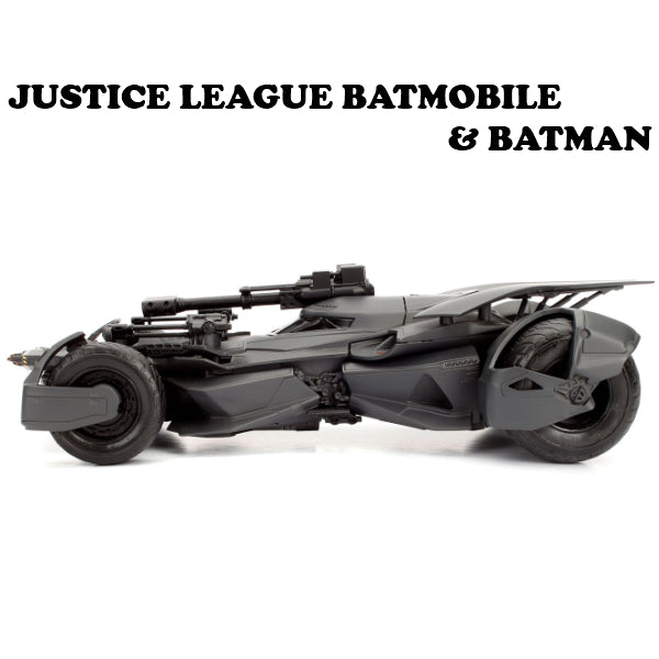 1:24 2017 JUSTICE LEAGUE BATMOBILE W/BATMAN【バットモービル】【JADA ミニカー】