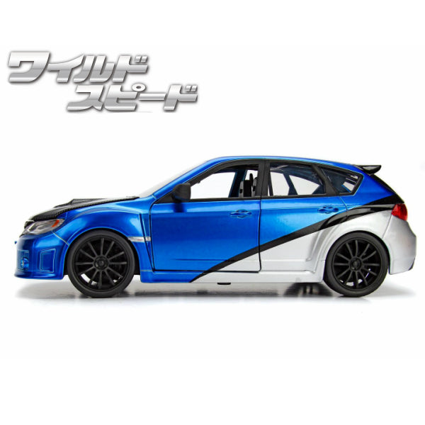 JADATOYS 1:24ワイルドスピードダイキャストカー BRIAN&#039;S SUBARU IMPREZA WRX STI