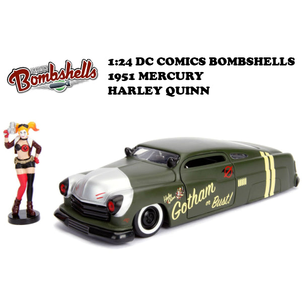1:24 DC COMICS BOMBSHELLS 1951 MECURY &amp; HARLEY QUINN ミニカー
