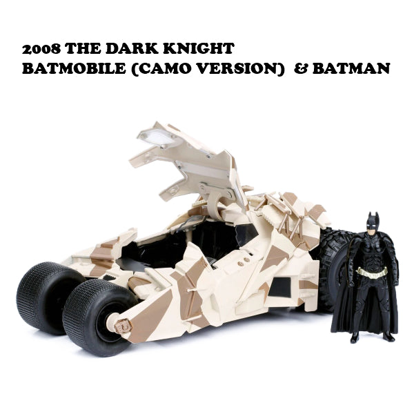 1:24 2008 THE DARK KNIGHT BATMOBILE W/BATMAN CAMO [Batmobile] [JADA minicar]
