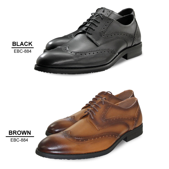 [en bridge classic] Genuine leather wingtip business shoes business casual leather shoes ceremonial occasions job hunting EBC-884