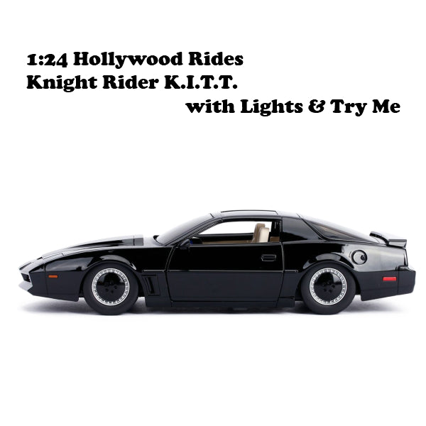 1:24 HOLLYWOOD RIDES - KNIGHT RIDER K.I.T.T. with Lights 【ナイトライダー ミニカー】