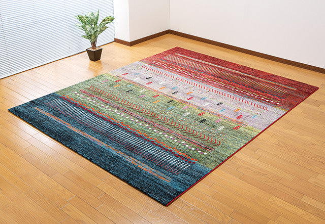 Wilton woven multicolored carpet made in Türkiye