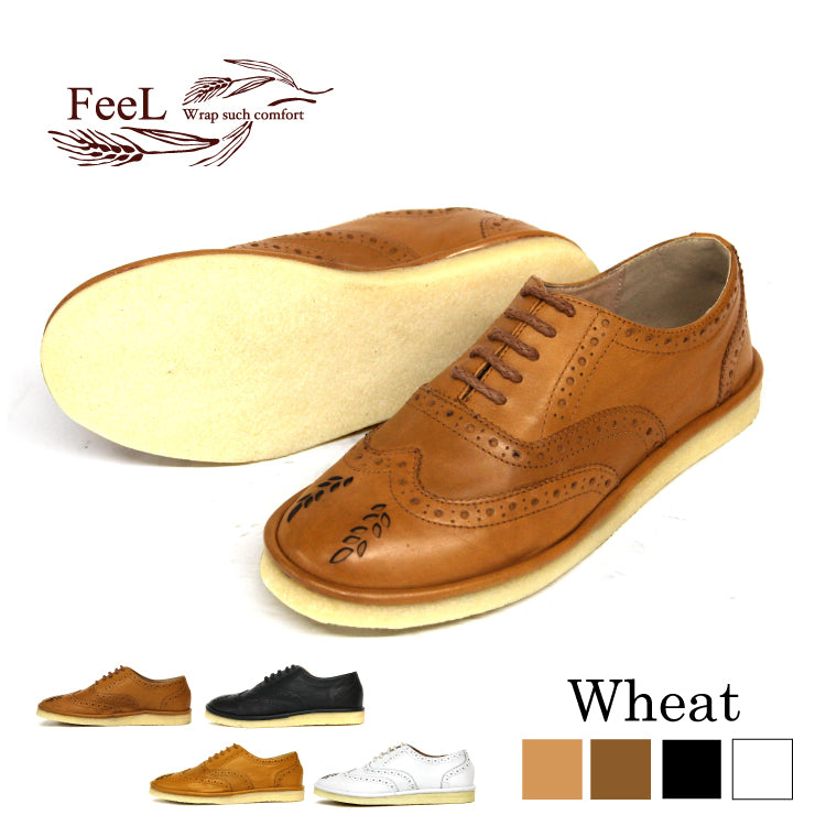 [FeeL] Wheat genuine leather ladies casual FE-08