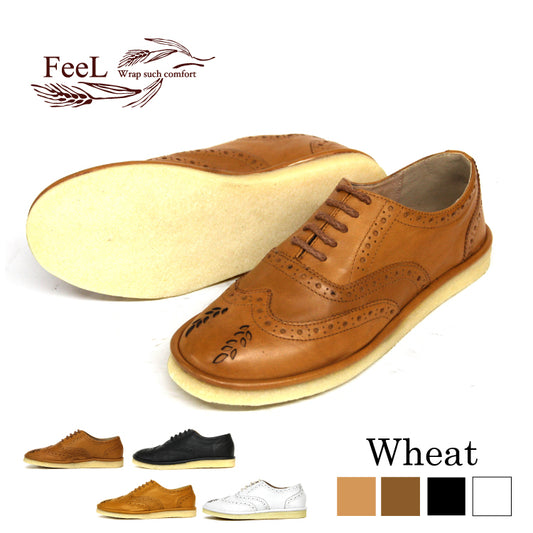 [FeeL] Wheat genuine leather ladies casual FE-08