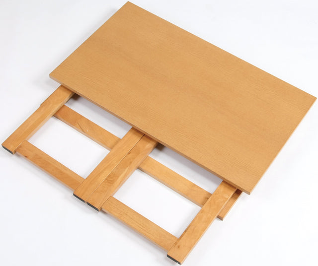 natural wood folding table