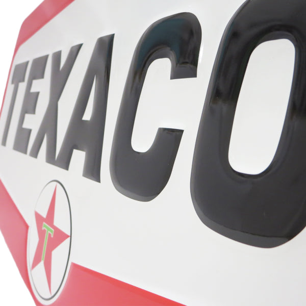 BIG ダイカット エンボスメタルサイン  TEXACO