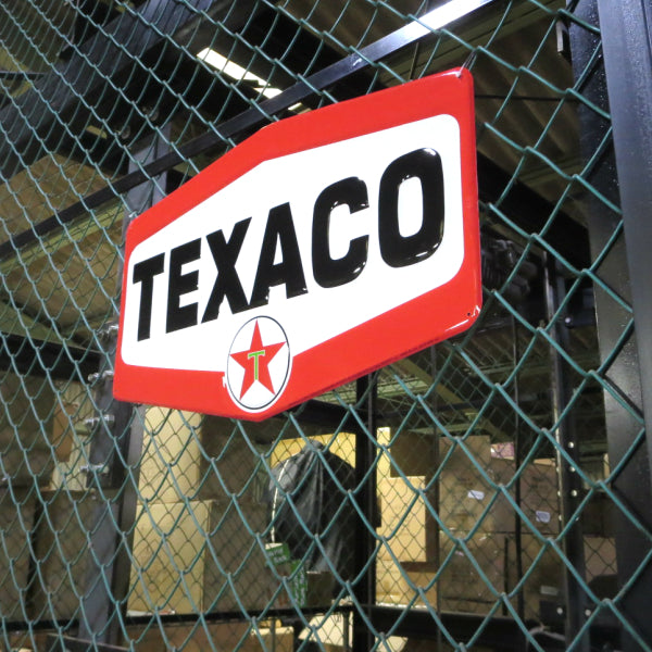 BIG ダイカット エンボスメタルサイン  TEXACO