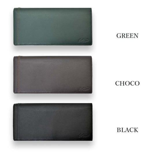 [All 3 colors] CROCODILE Crocodile Long Wallet Bifold Long Wallet Real Leather