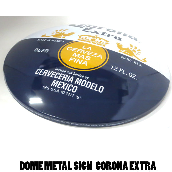 dome metal sign CORONA EXTRA