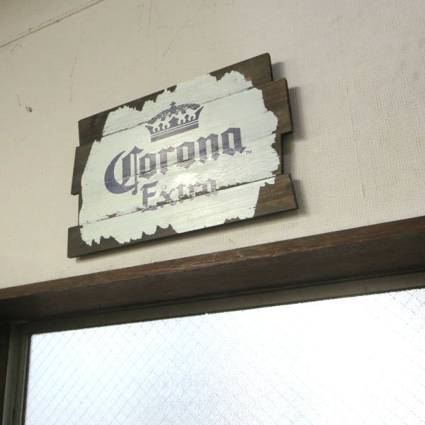 ウッデンサインボード CORONA EXTRA PLAQUE