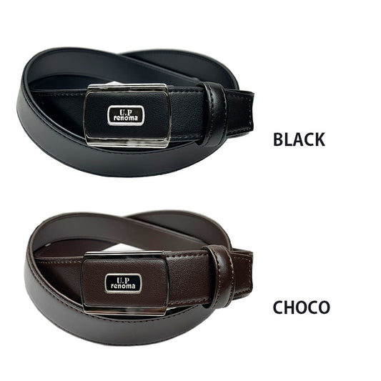 All 2 colors UP renoma Made in Japan Fit buckle belt Business belt