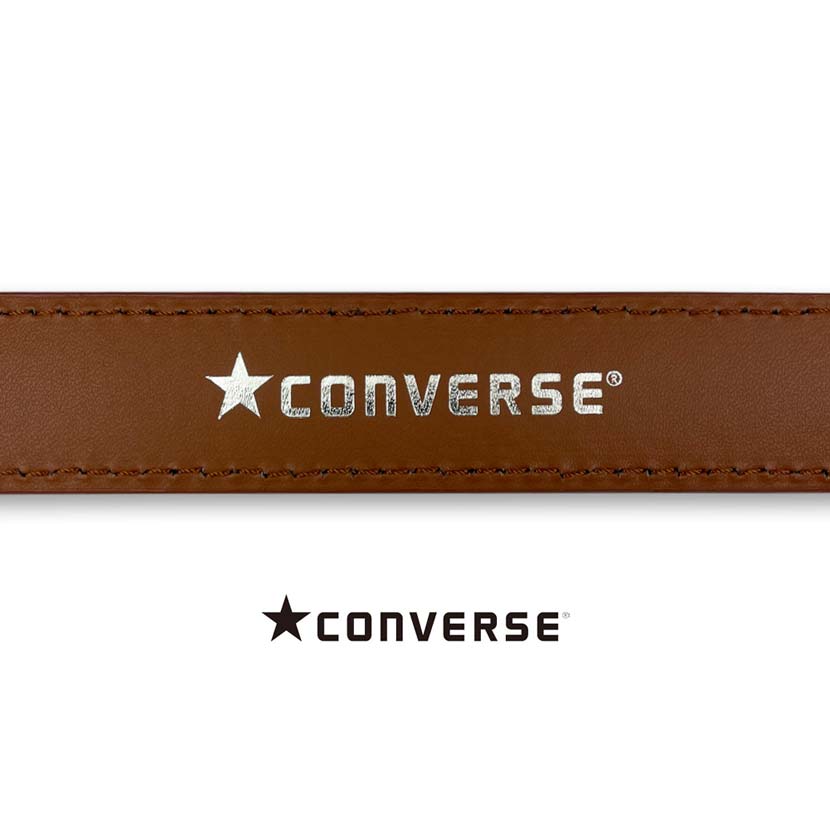 All 3 colors Converse Real Leather Simple Belt Men's Women's Unisex Genuine Leather Leather Leather