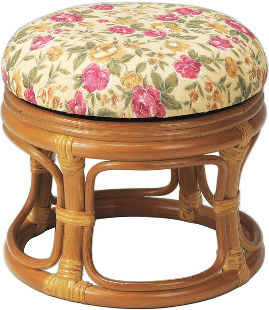 Rattan natural rattan rotary low stool