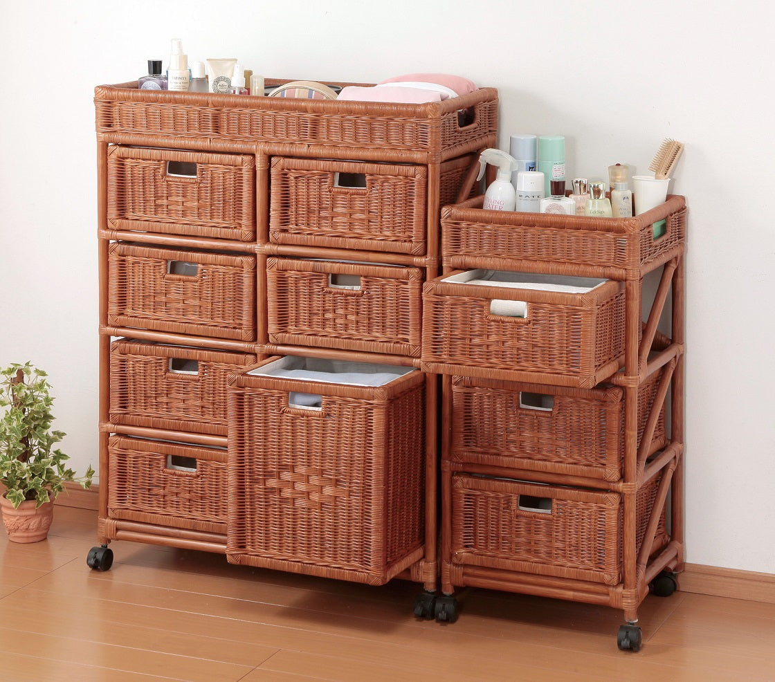 Natural rattan rattan rattan laundry chest laundry rack