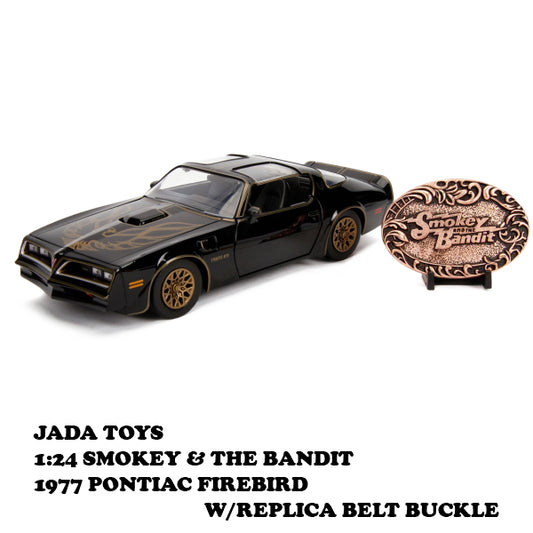 1:24 SMOKEY &amp; THE BANDIT 1977 PONTIAC FIREBIRD W/REPLICA BELT BUCKLE 【トランザム7000 ミニカー】