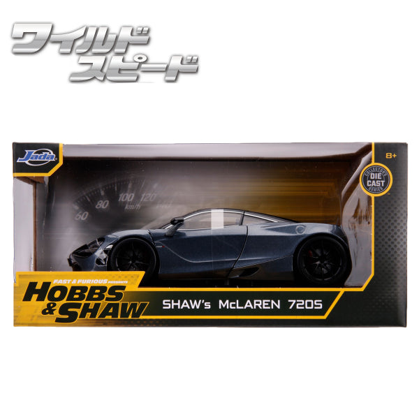 JADATOYS 1:24ワイルドスピード ダイキャストカー SHAW&#039;S MCLAREN 720S