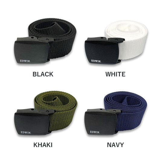 All 4 colors EDWIN Made in Japan Ultra Light Nylon Belt Gacha