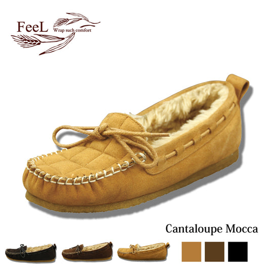 [FeeL] Cantalope Mocca Genuine Leather Ladies Casual FE-11