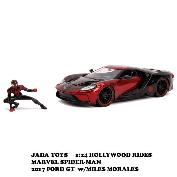 1:24 MARVEL SPIDERMAN MILES MORALES &amp; 2017 FORD GT 【スパイダーマン ミニカー】