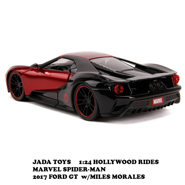 1:24 MARVEL SPIDERMAN MILES MORALES &amp; 2017 FORD GT [Spider-Man Mini Car]