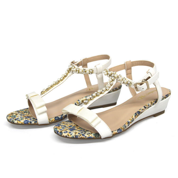 [bccompany] Shining rhinestones ☆ T-strap sandals 23034