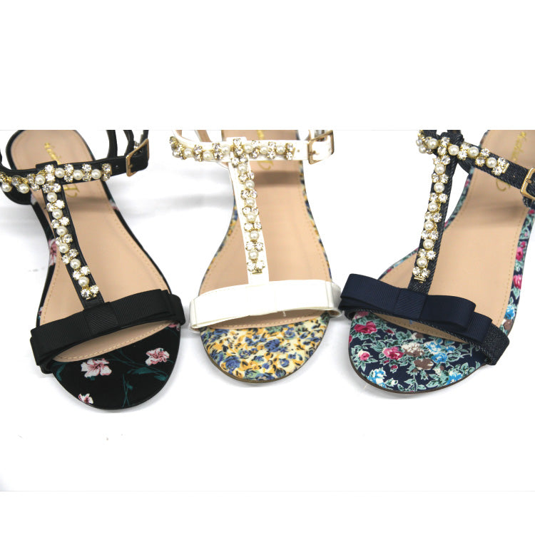 [bccompany] Shining rhinestones ☆ T-strap sandals 23034