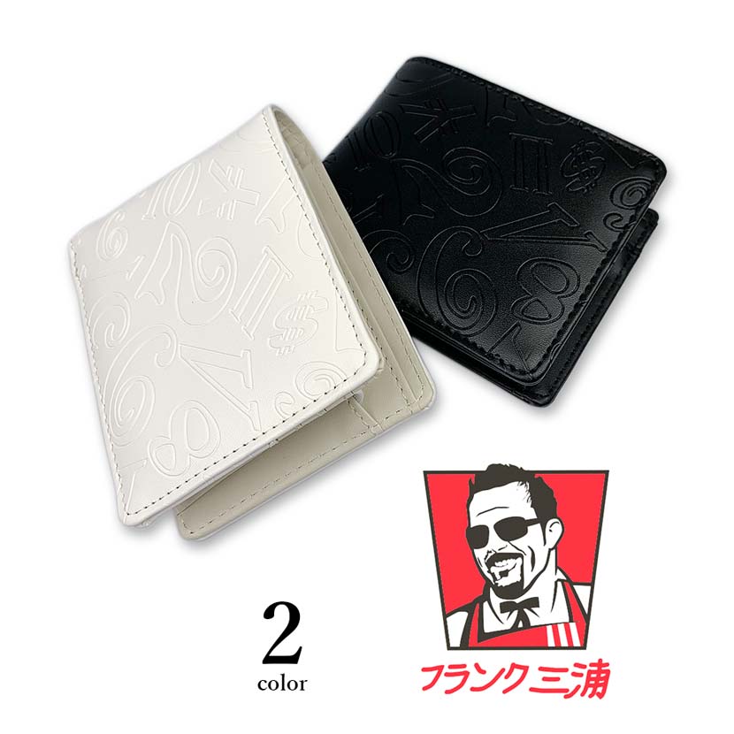 [2 colors] Frank Miura Bifold Wallet Short Wallet Synthetic Leather