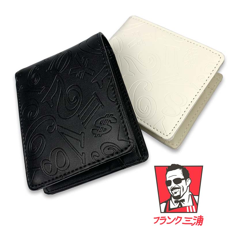 [2 colors] Frank Miura Bifold Wallet Short Wallet Synthetic Leather