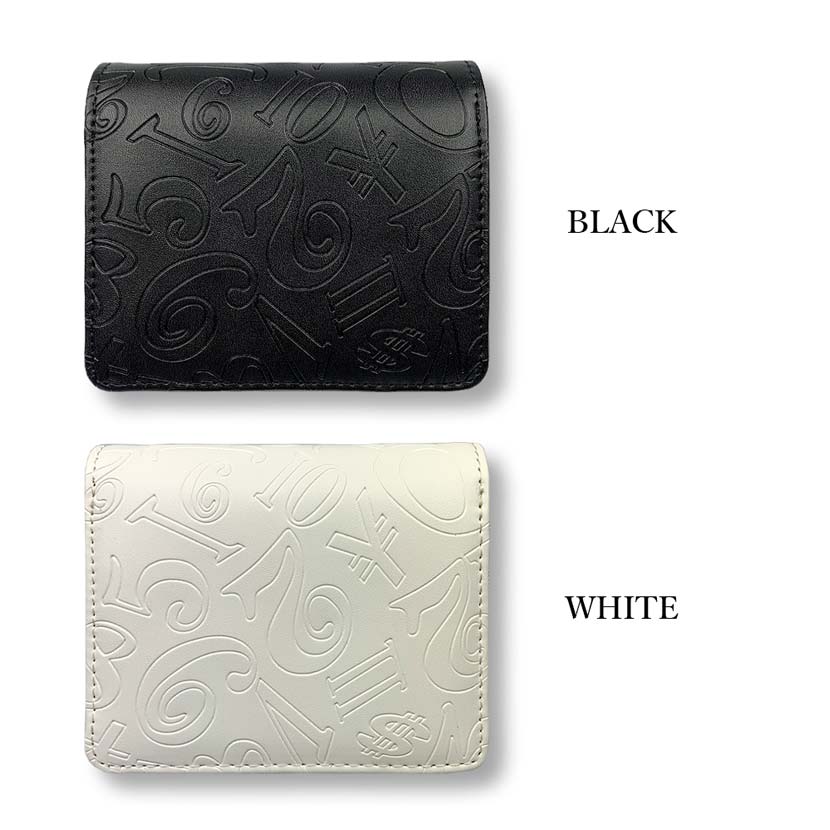 [2 colors] Frank Miura Round Zipper Bifold Wallet Short Wallet Synthetic Leather