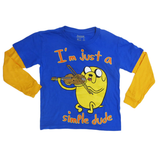 キッズ ロングTシャツ  ADVENTURE TIME JAKE THE DOG w / KNIT CAP 【アドベンチャータイム】