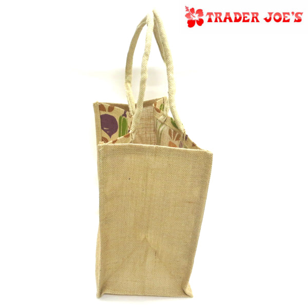 Trader Joe's TRADER JOE'S Jute Tote Bag Vegetable