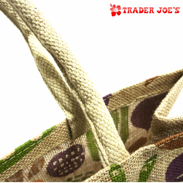 Trader Joe's TRADER JOE'S Jute Tote Bag Vegetable