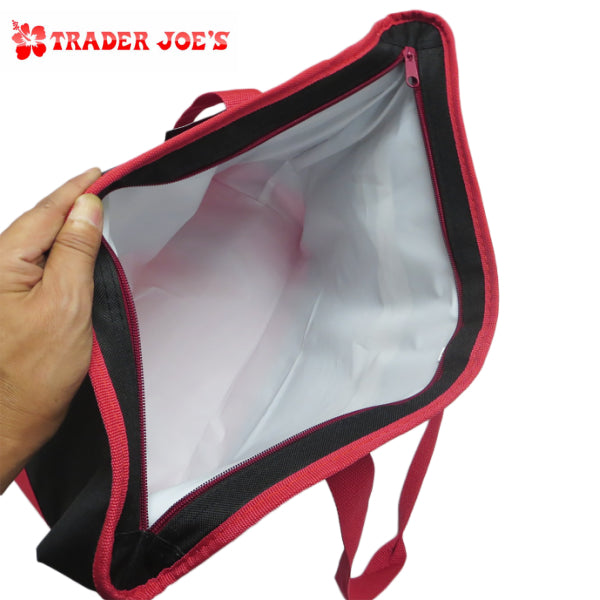 Trader Joe's TRADER JOE'S Insulated Tote Bag BK/RD