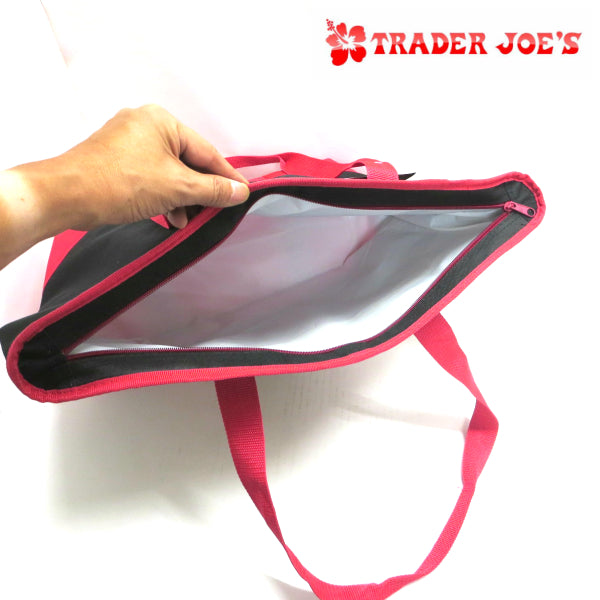 Trader Joe's TRADER JOE'S Insulated Tote Bag BK/RD