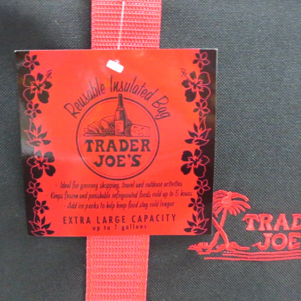 Trader Joe's TRADER JOE'S Insulated Tote Bag BK/RD