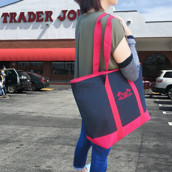 トレーダージョーズ TRADER JOE&#039;S インシュレート トートバッグ BK/RD