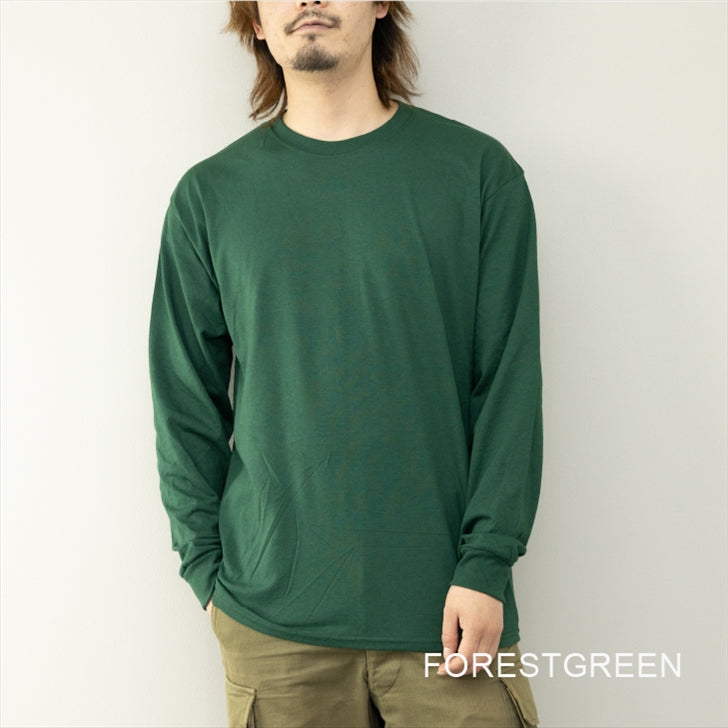 JERZEES ジャージーズ Tシャツ メンズ 長袖 綿 ポリエステル ロンT ロングTシャツ カットソー