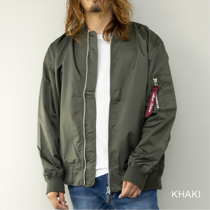 MA-1 Men's Large Size Nylon Heavy Twill Flight Jacket Military Jacket Blouson