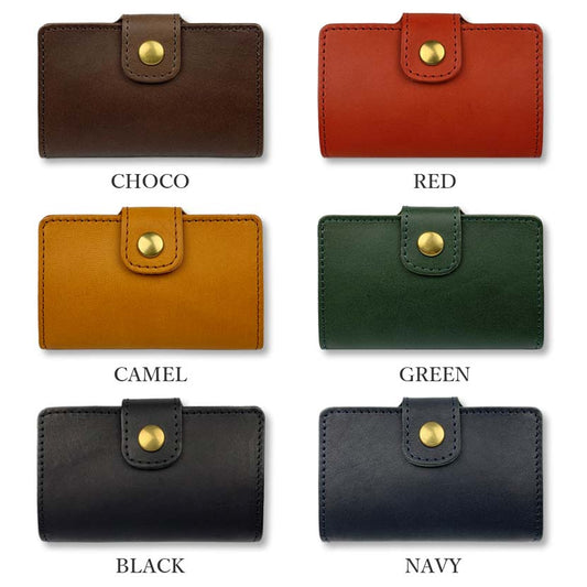 All 6 colors LIBERO Made in Japan High quality Tochigi leather Stitch design coin case Coin catcher Coin purse