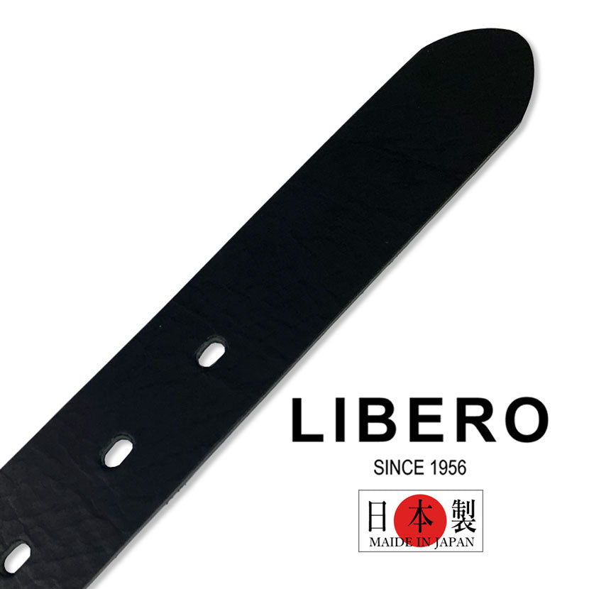 3 colors and 2 sizes LIBRO Made in Japan Real Leather Plain Belt Leather Genuine Leather Large