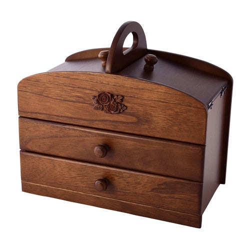 wooden sewing box