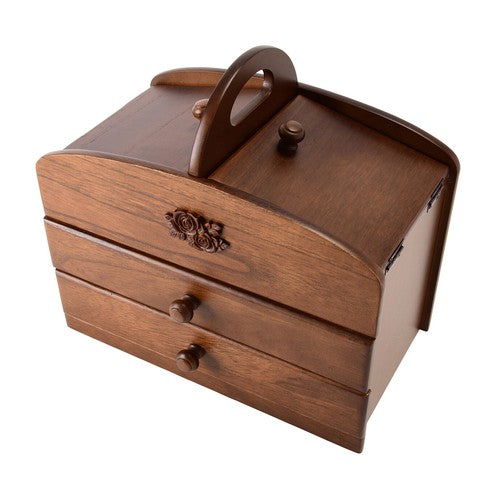 wooden sewing box