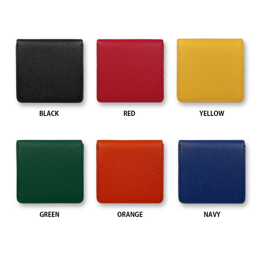 [6 colors] BOLERO Made in Japan Real Leather Box Design Coin Case Coin Purse Box Type